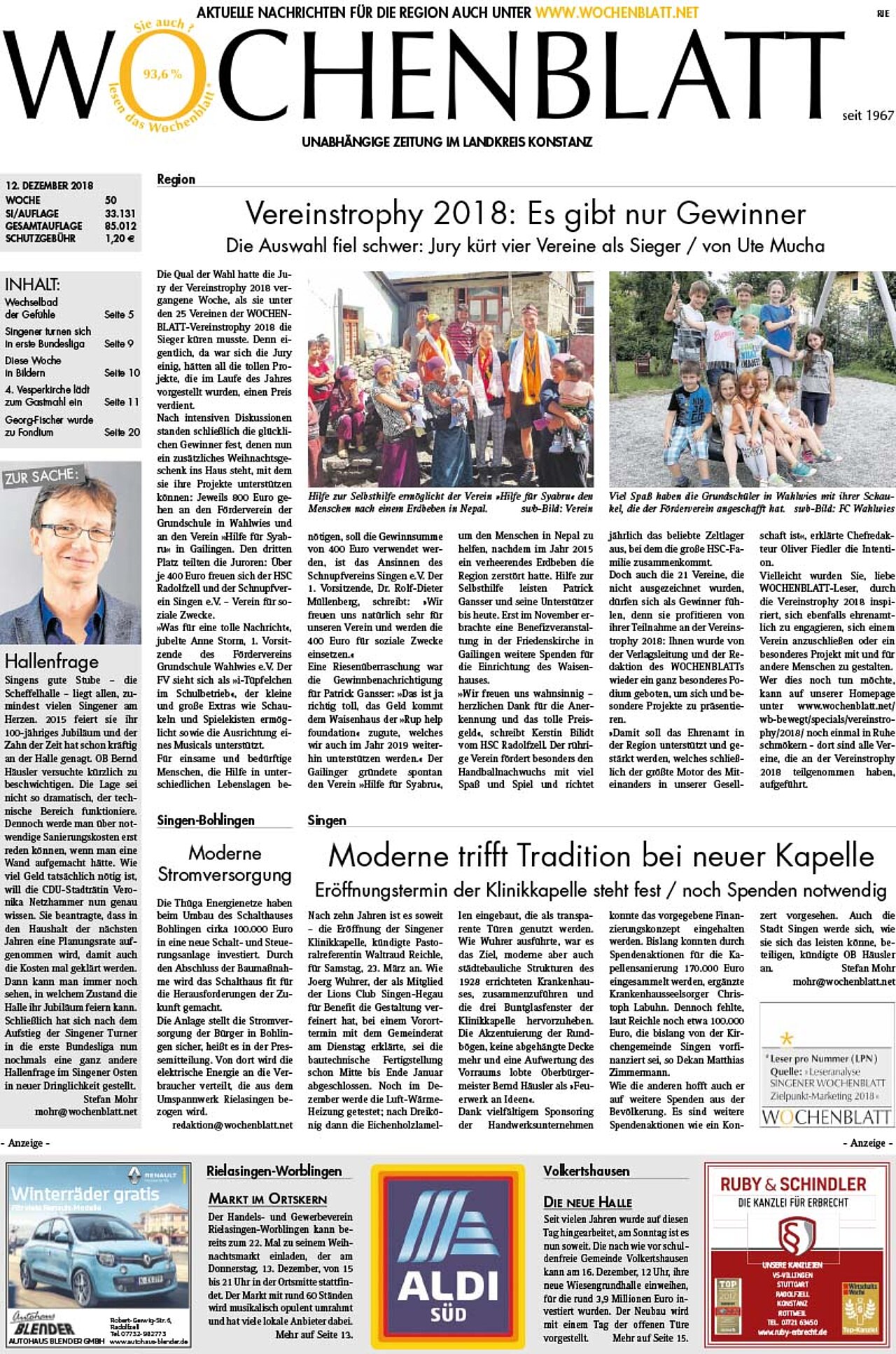 Ausgabe 50 vom 12. Dezember 2018