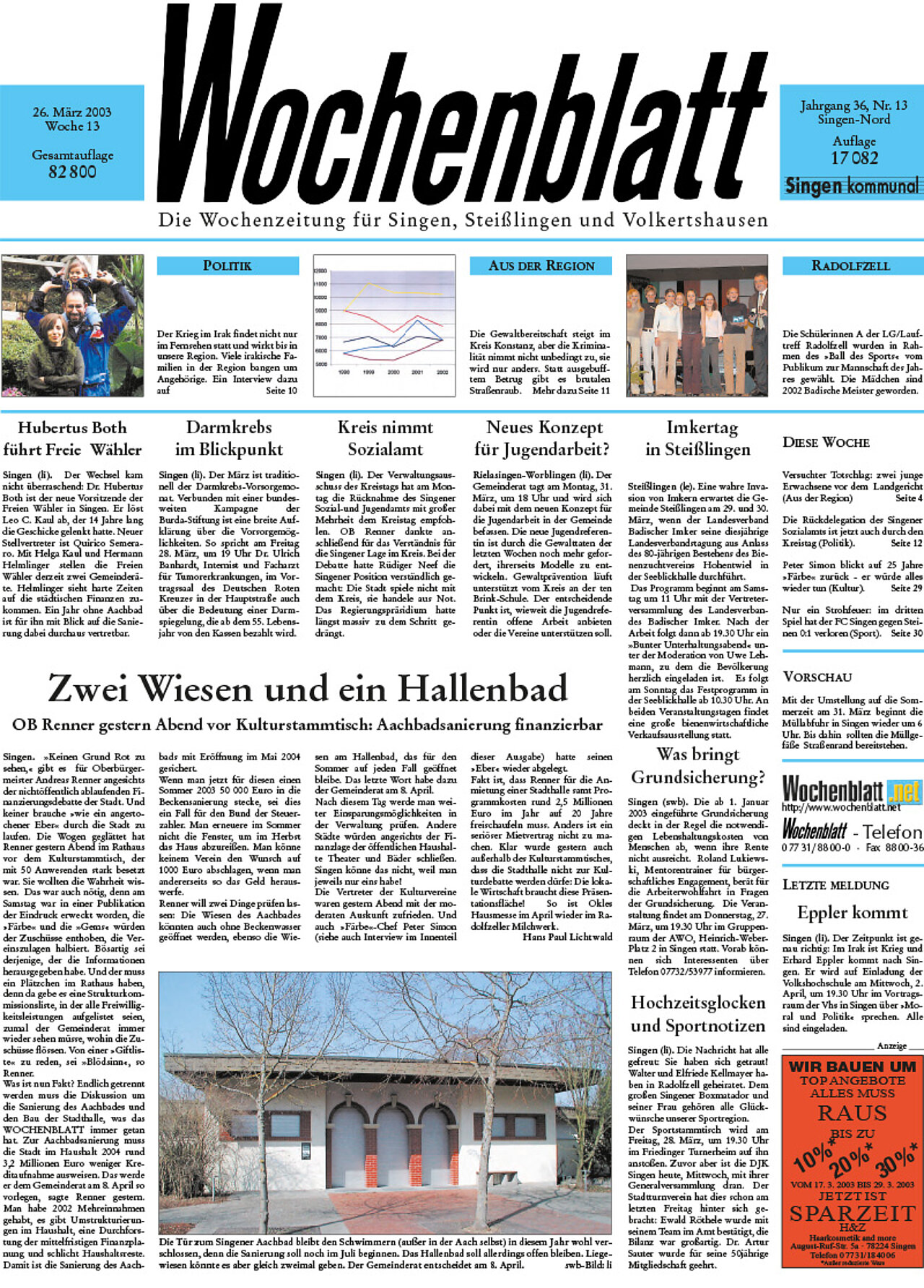 Ausgabe 13 vom 26. März 2003