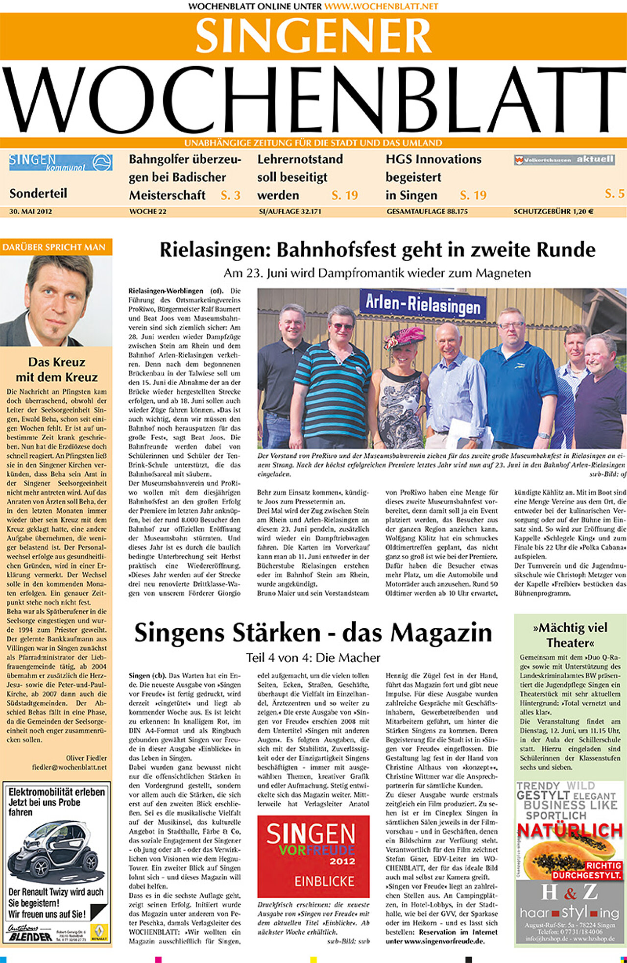 Ausgabe 22 vom 30. Mai 2012