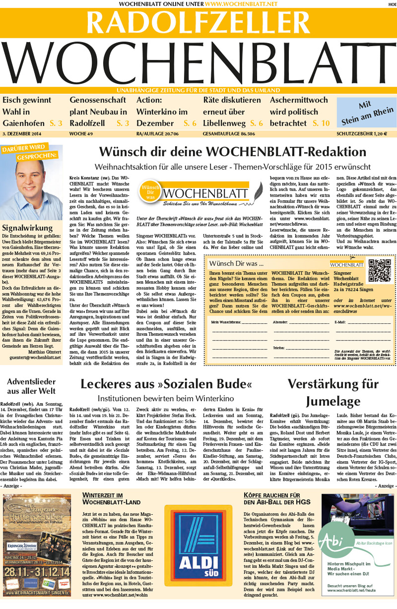 Ausgabe 49 vom 03. Dezember 2014