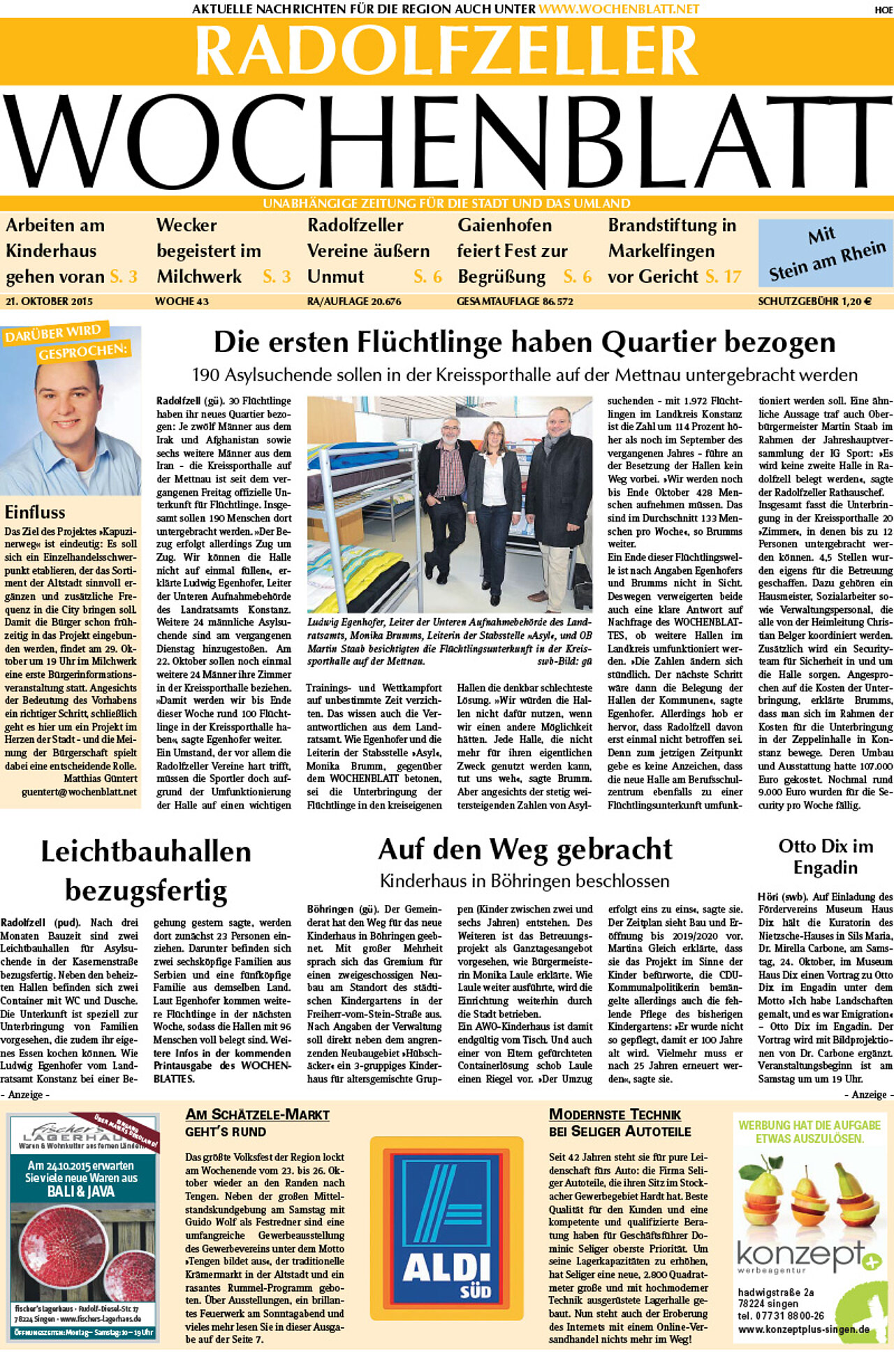 Ausgabe 43 vom 21. Oktober 2015