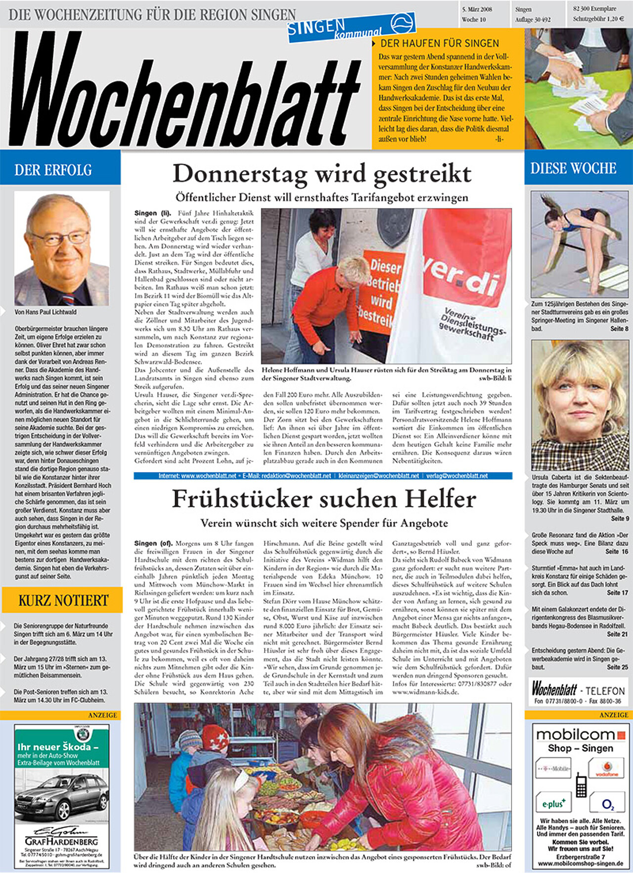 Ausgabe 10 vom 05. März 2008