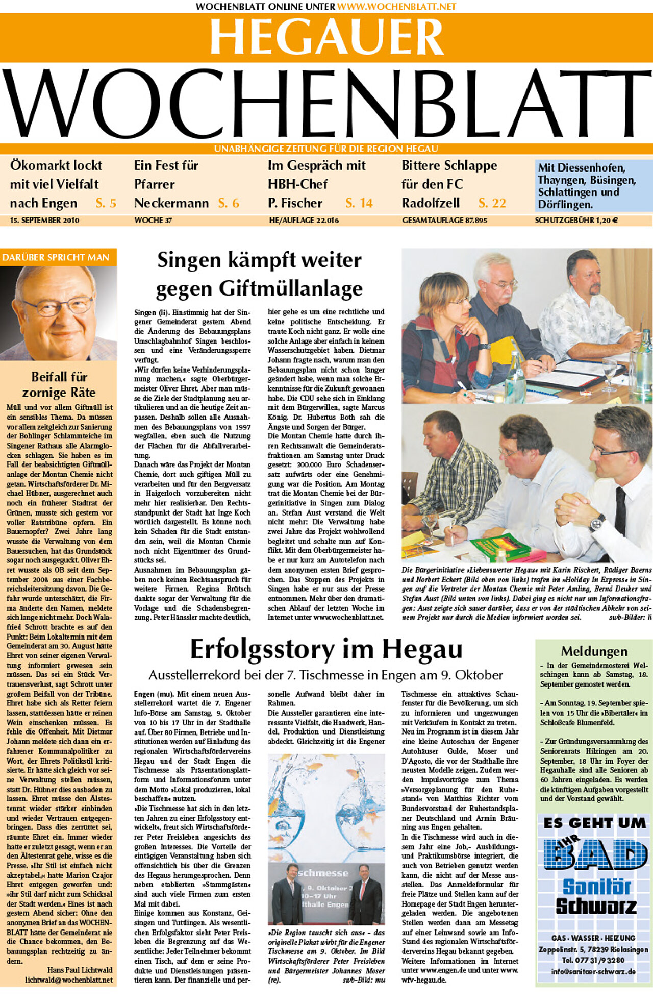 Ausgabe 37 vom 15. September 2010
