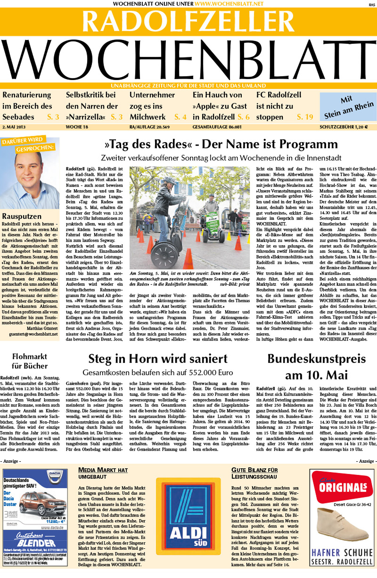 Ausgabe 18 vom 02. Mai 2013