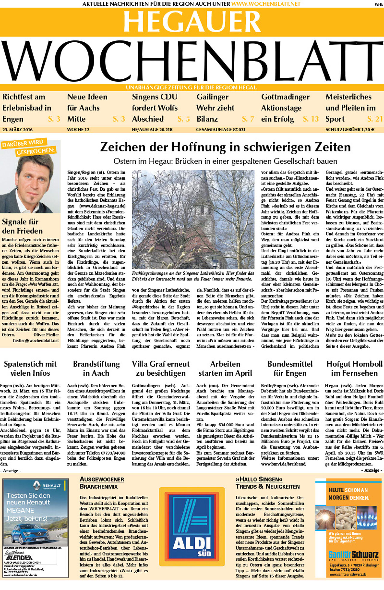 Ausgabe 12 vom 23. März 2016