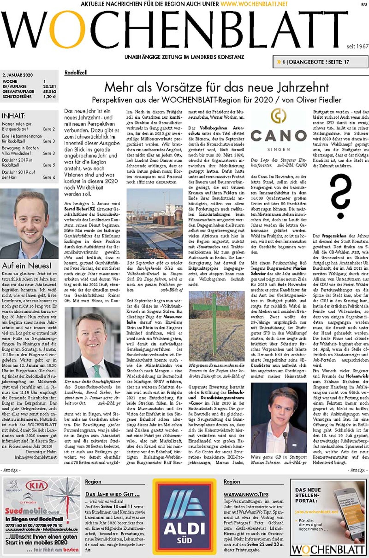 Ausgabe 01 vom 02. Januar 2020