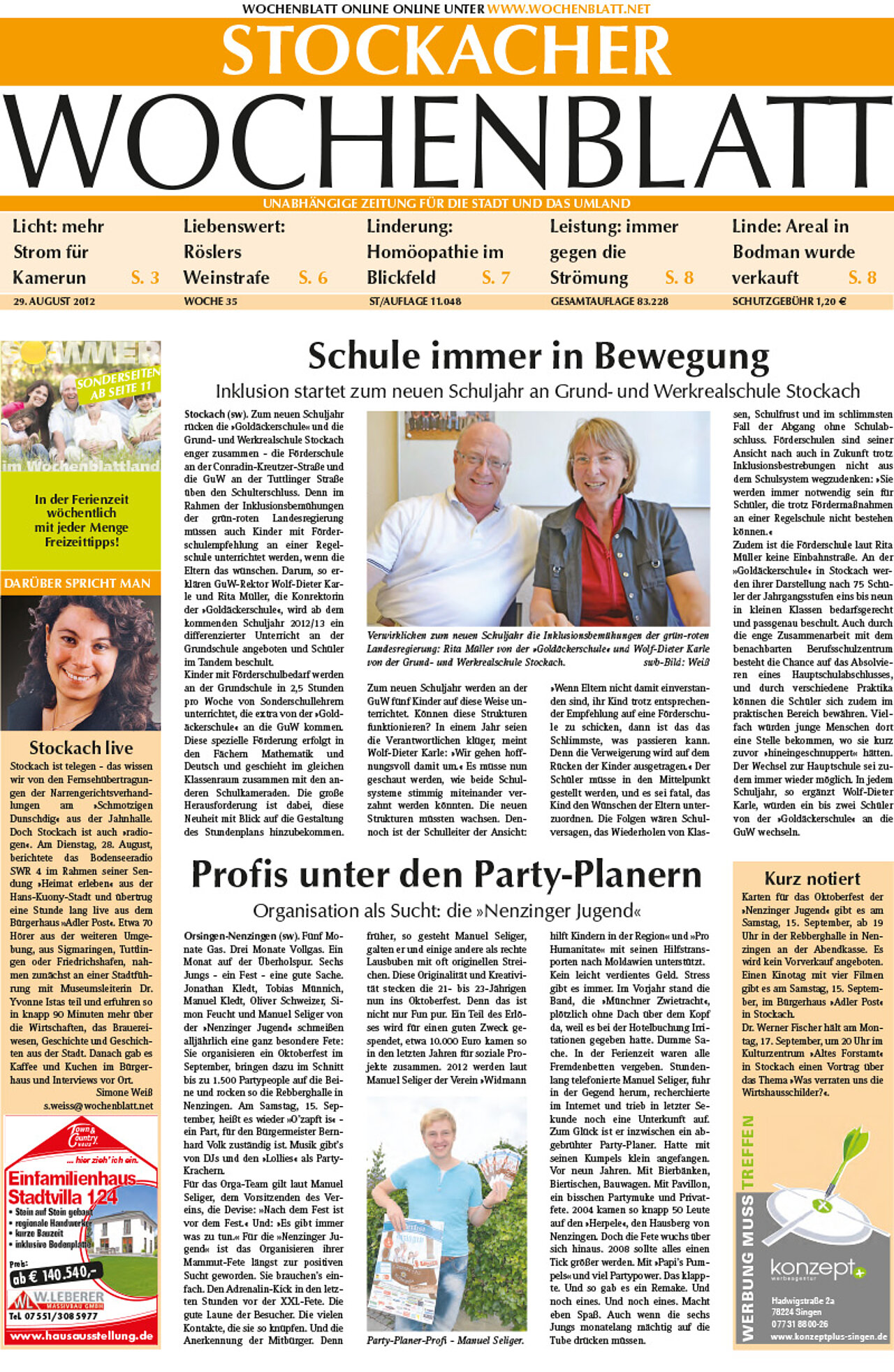 Ausgabe 35 vom 29. August 2012