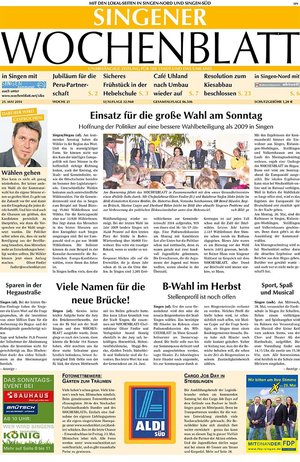 Ausgabe 21 vom 21. Mai 2014