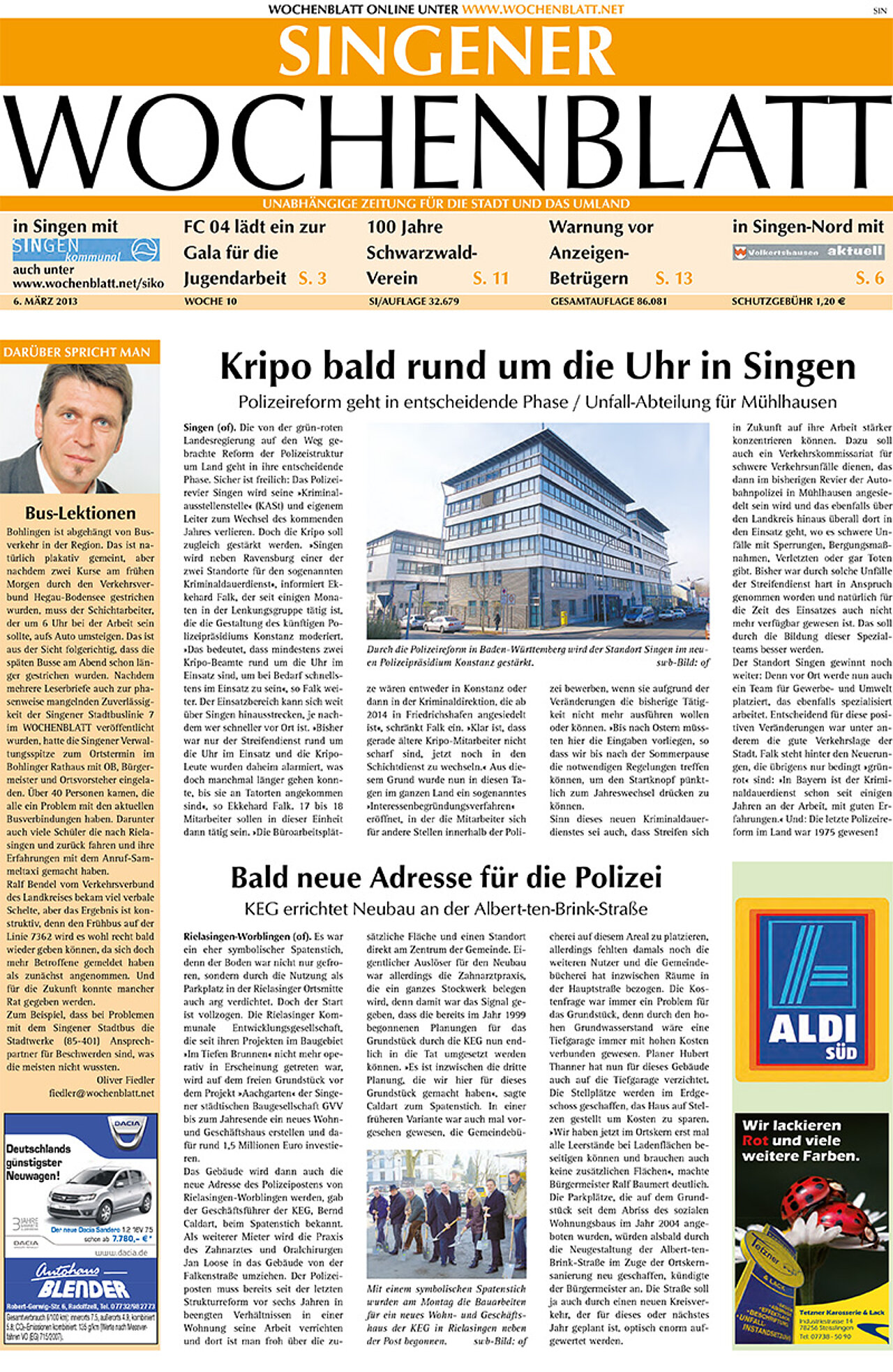 Ausgabe 10 vom 06. März 2013