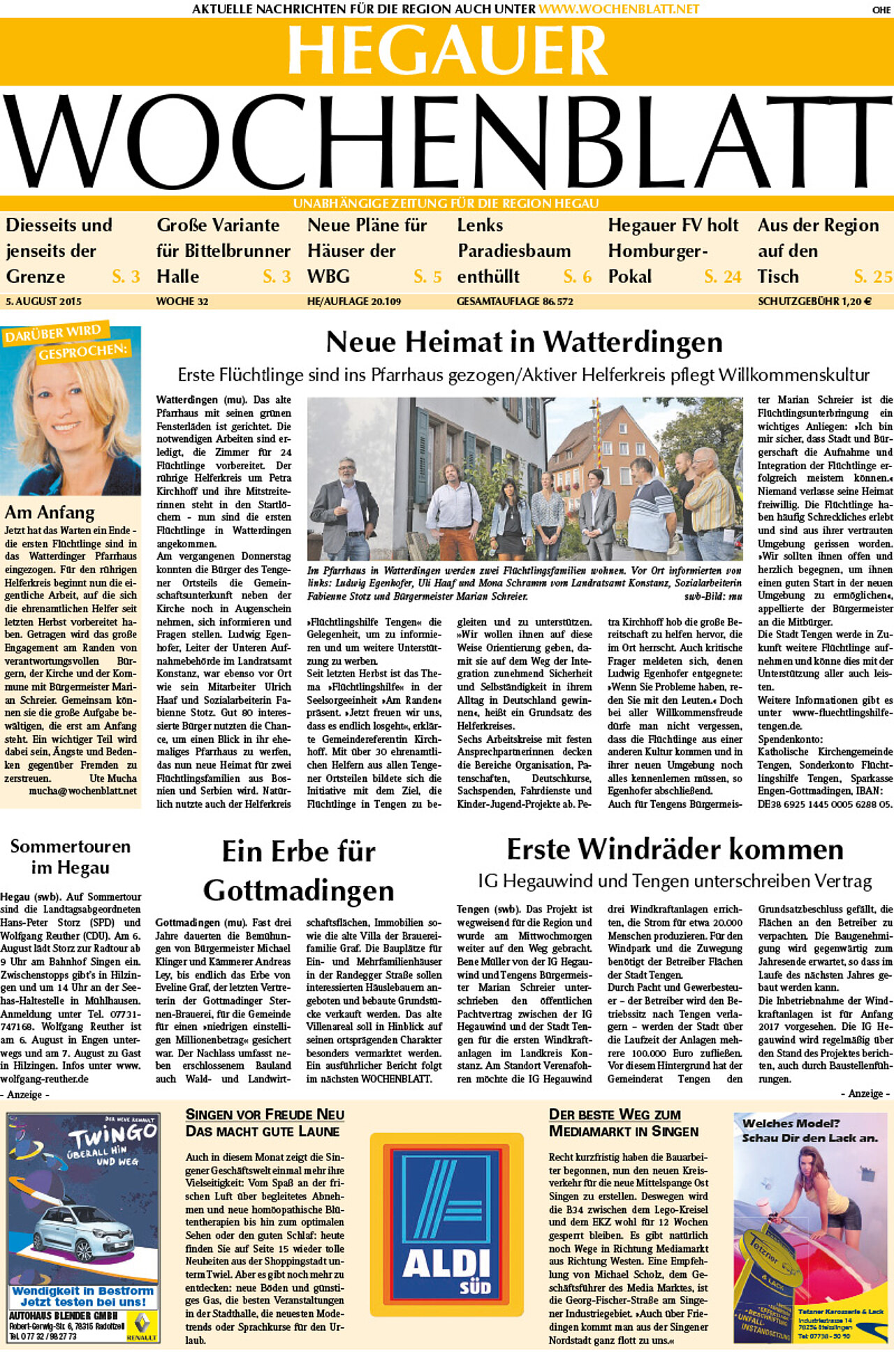 Ausgabe 32 vom 05. August 2015
