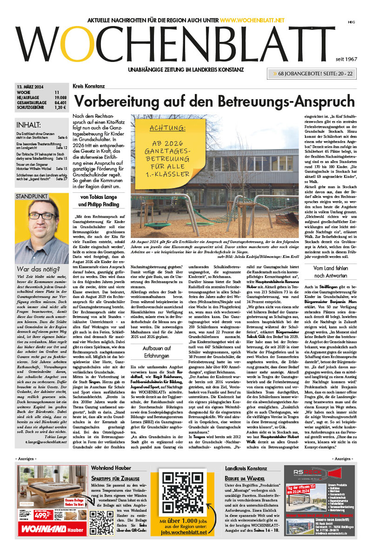 Ausgabe 11 vom 13. März 2024