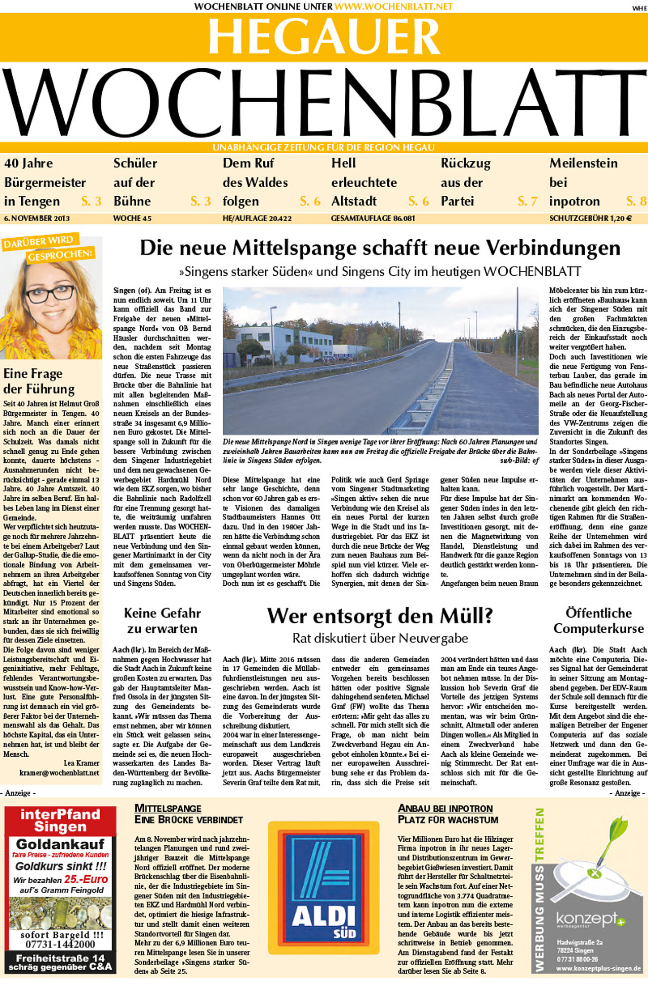 Ausgabe 45 vom 06. November 2013