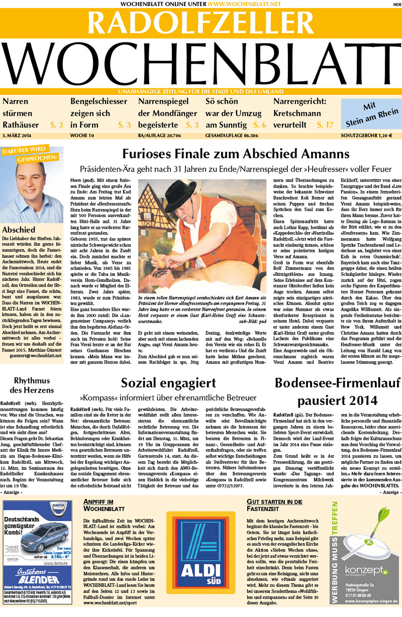 Ausgabe 10 vom 05. März 2014