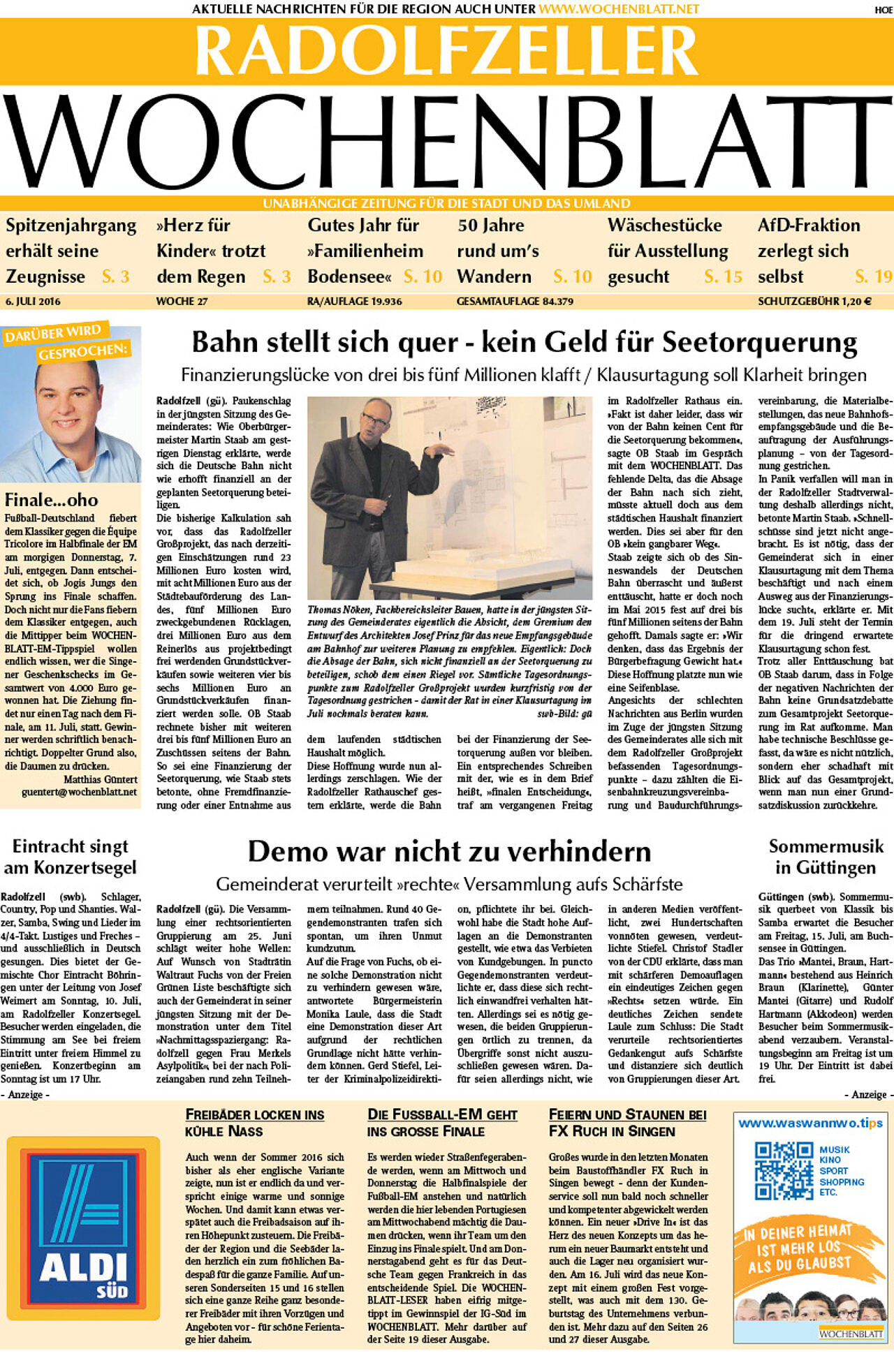 Ausgabe 27 vom 06. Juli 2016