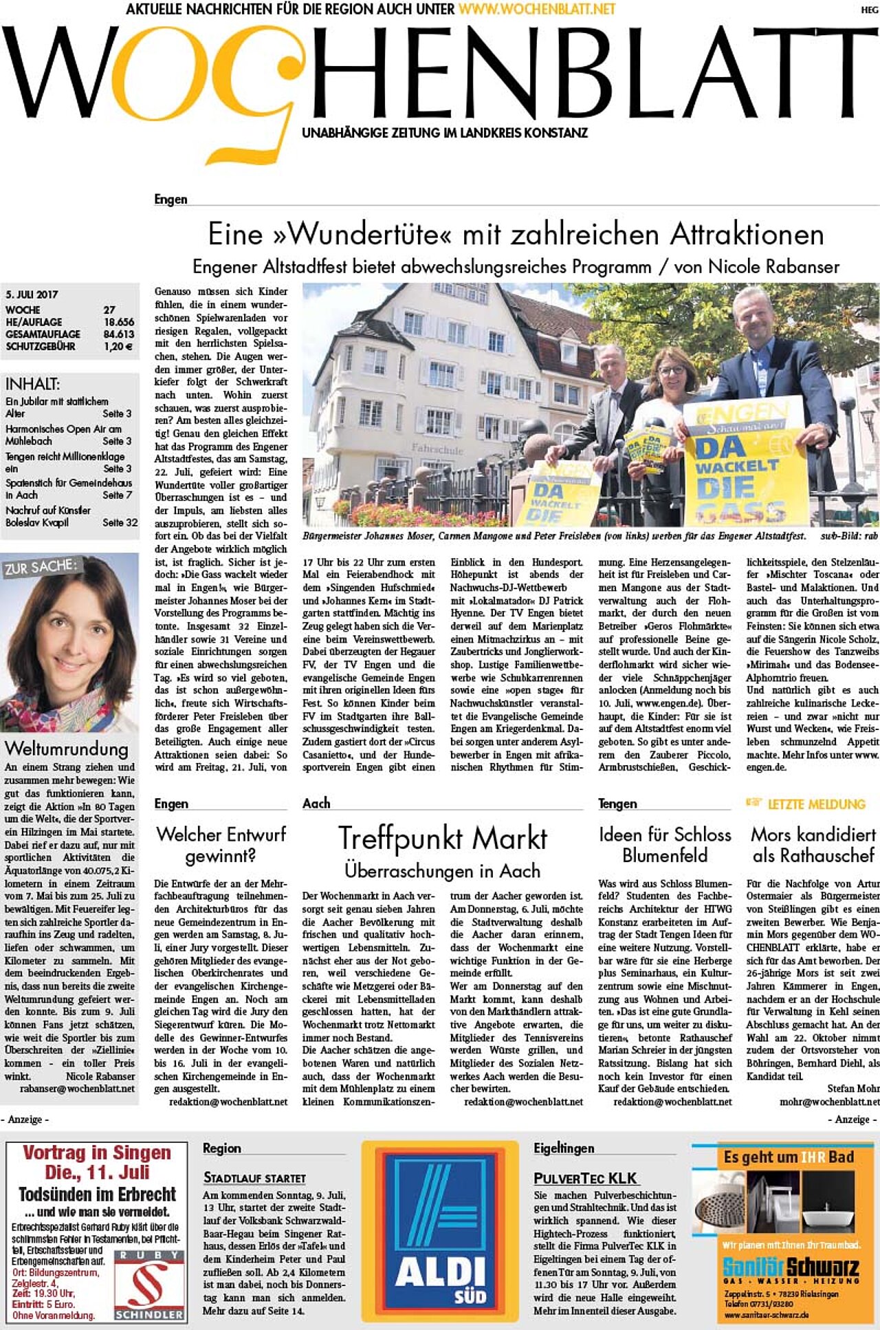 Ausgabe 27 vom 05. Juli 2017