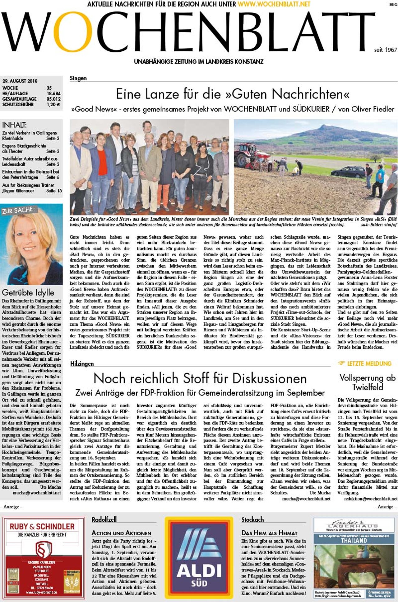 Ausgabe 35 vom 29. August 2018