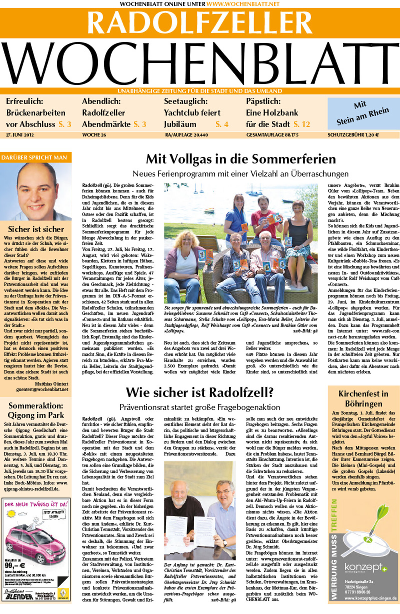 Ausgabe 26 vom 27. Juni 2012