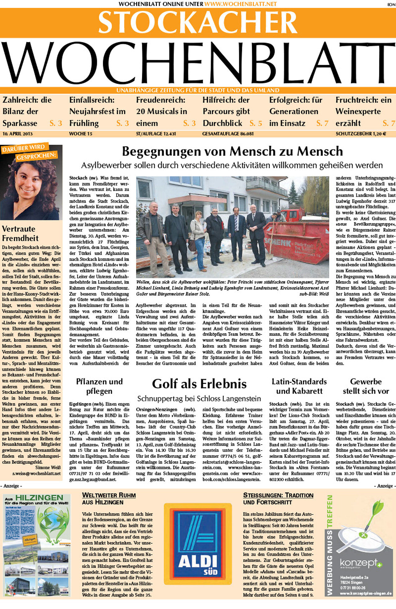 Ausgabe 15 vom 10. April 2013