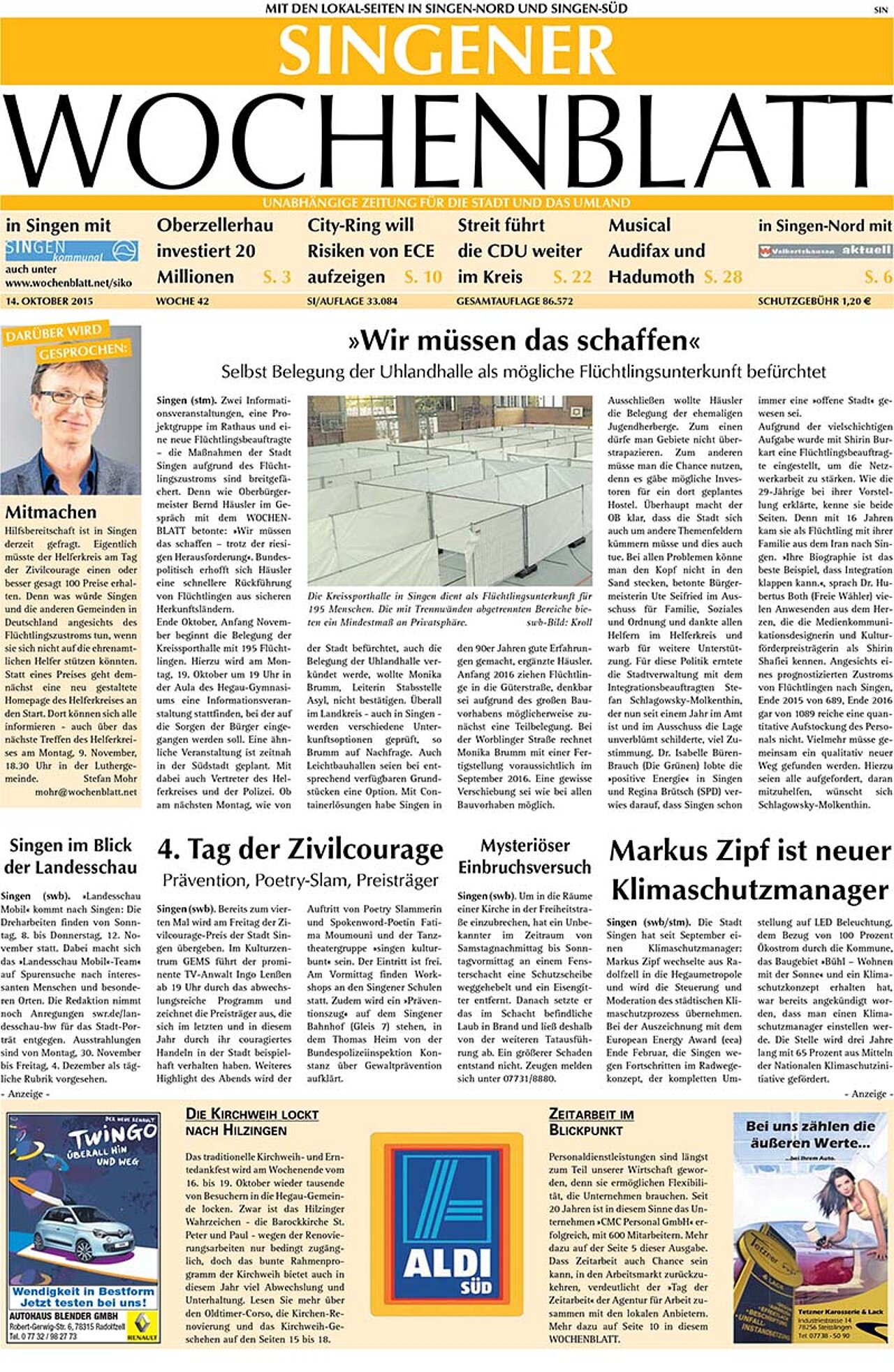 Ausgabe 42 vom 14. Oktober 2015