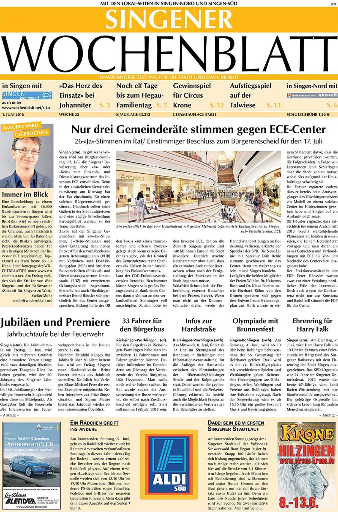 Ausgabe 22 vom 01. Juni 2016