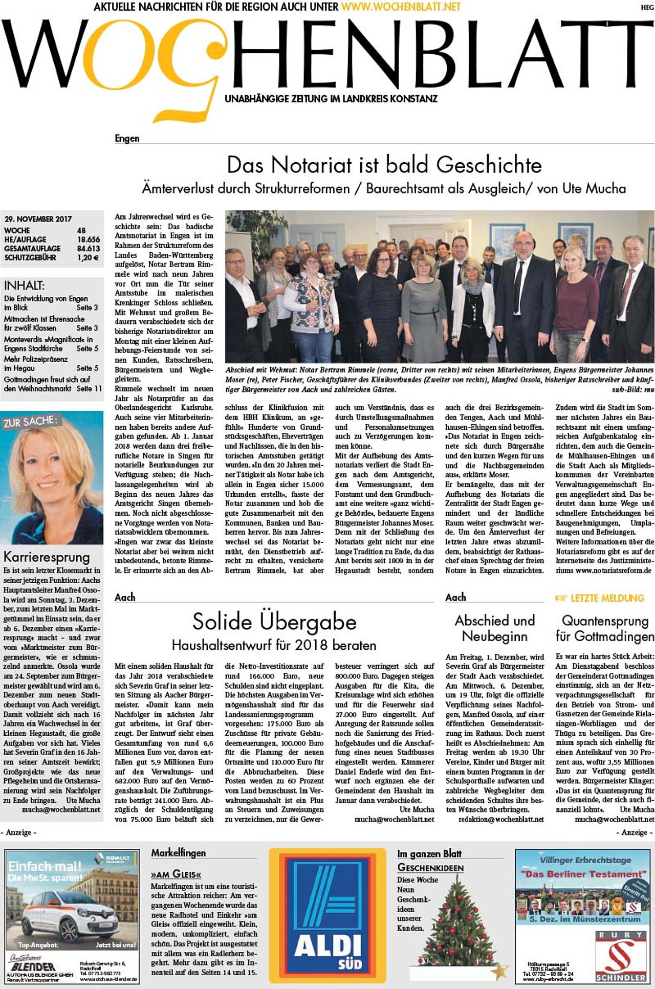 Ausgabe 48 vom 29. November 2017