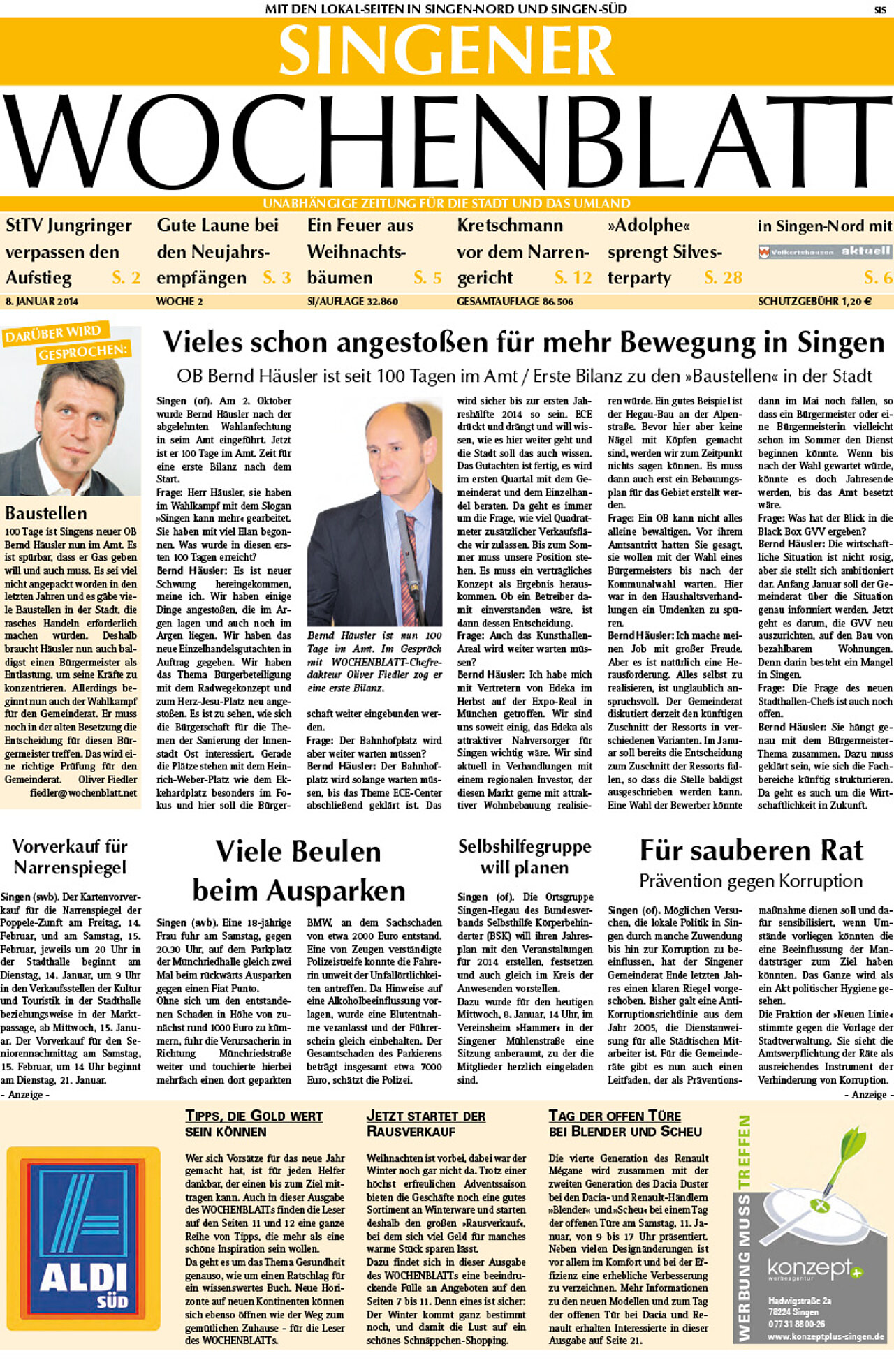 Ausgabe 02 vom 08. Januar 2014