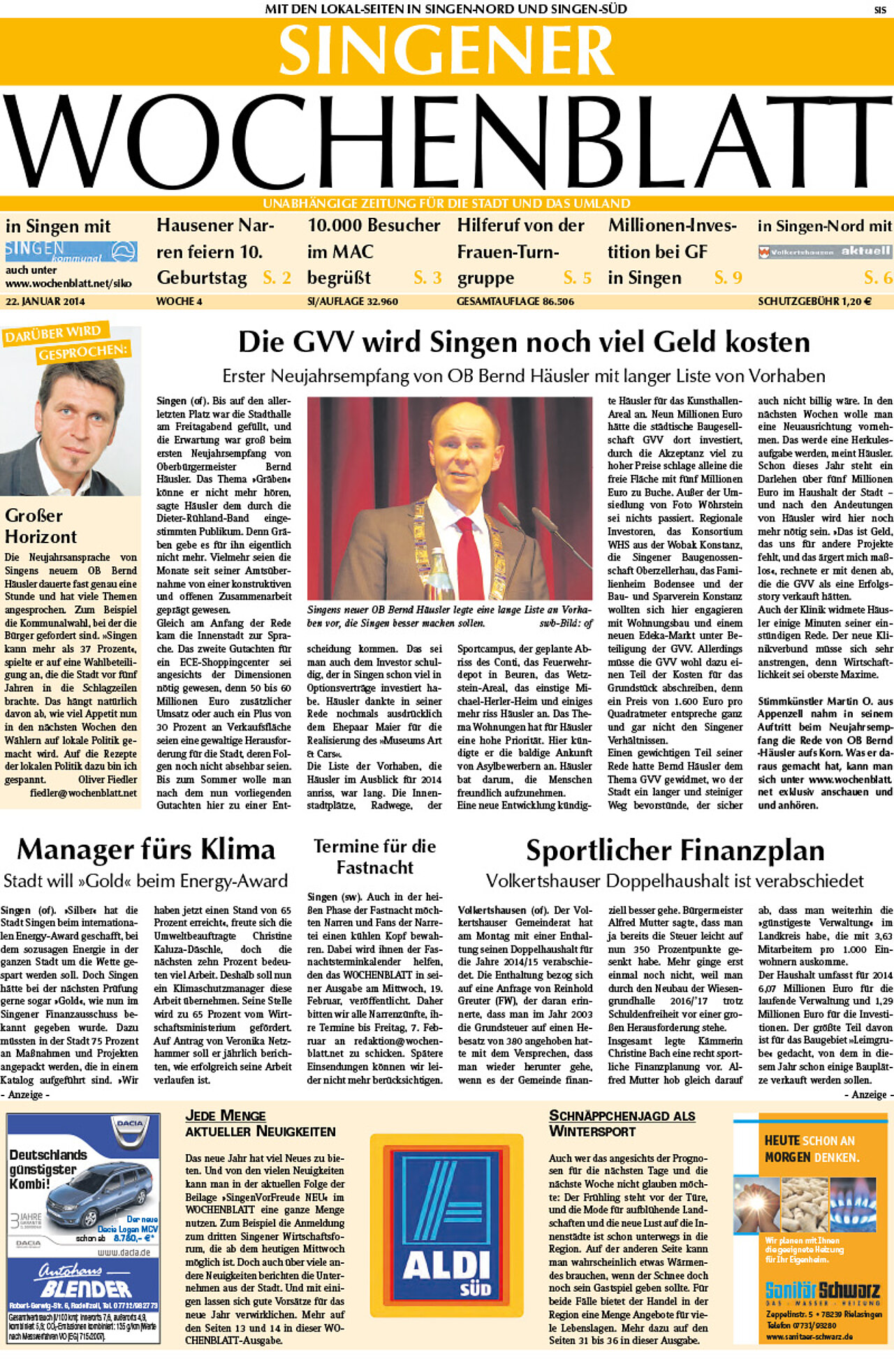 Ausgabe 04 vom 22. Januar 2014