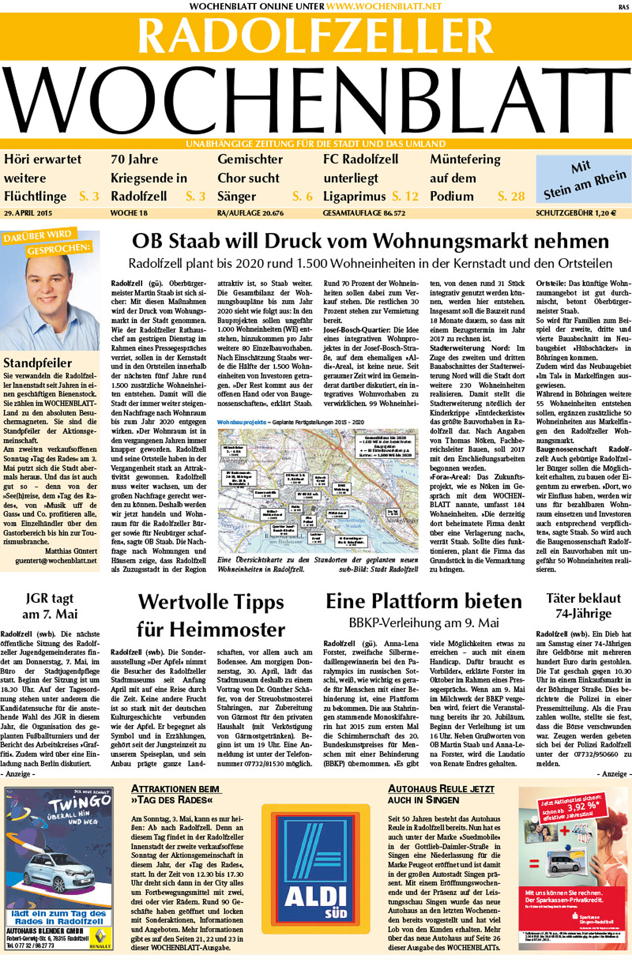 Ausgabe 18 vom 29. April 2015