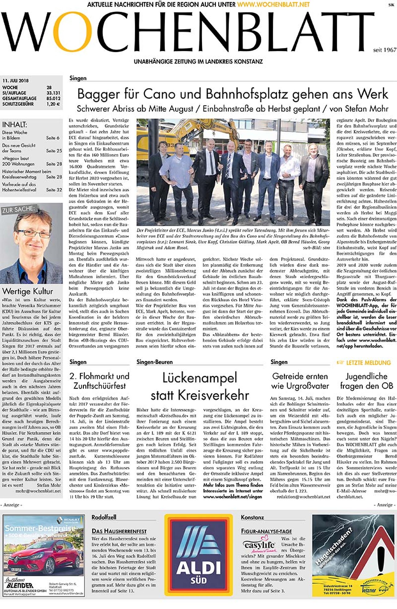 Ausgabe 28 vom 11. Juli 2018