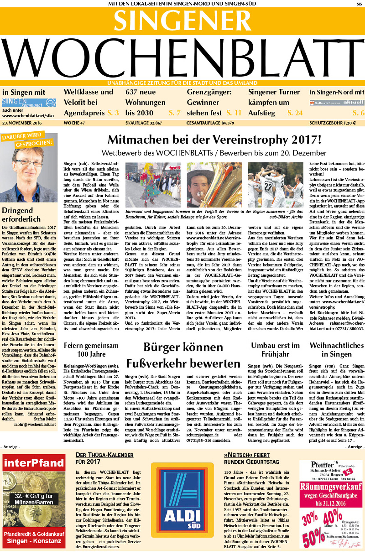 Ausgabe 47 vom 23. November 2016
