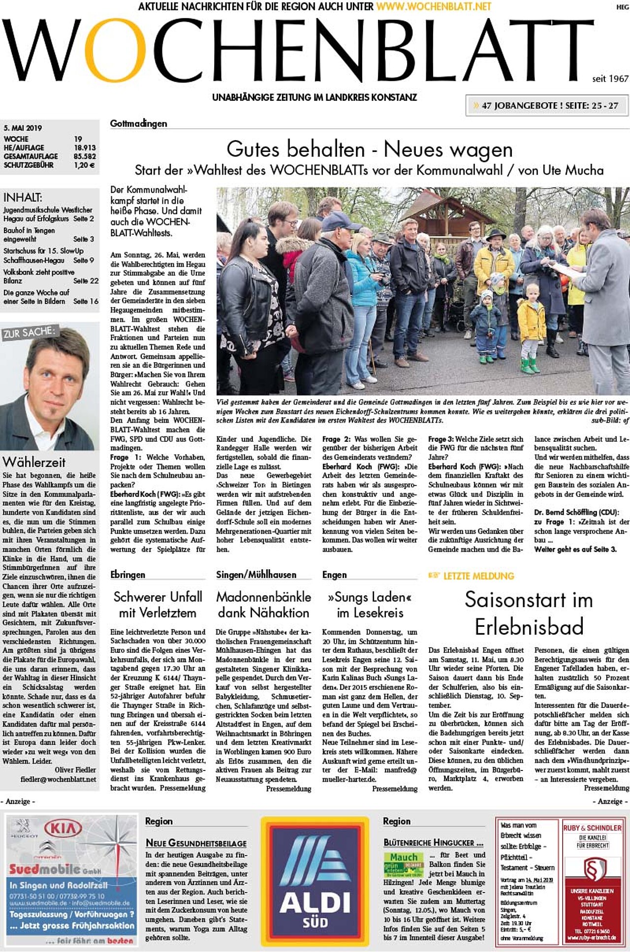 Ausgabe 19 vom 08. Mai 2019