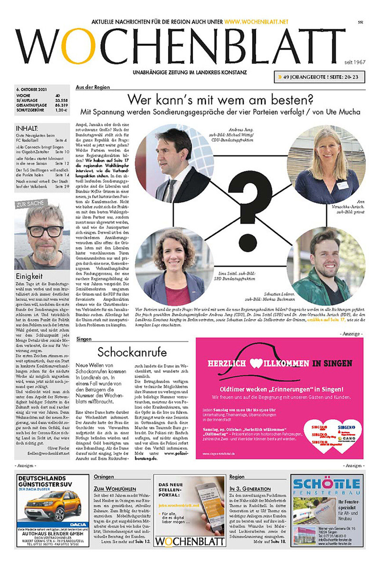 Ausgabe 40 vom 06. Oktober 2021