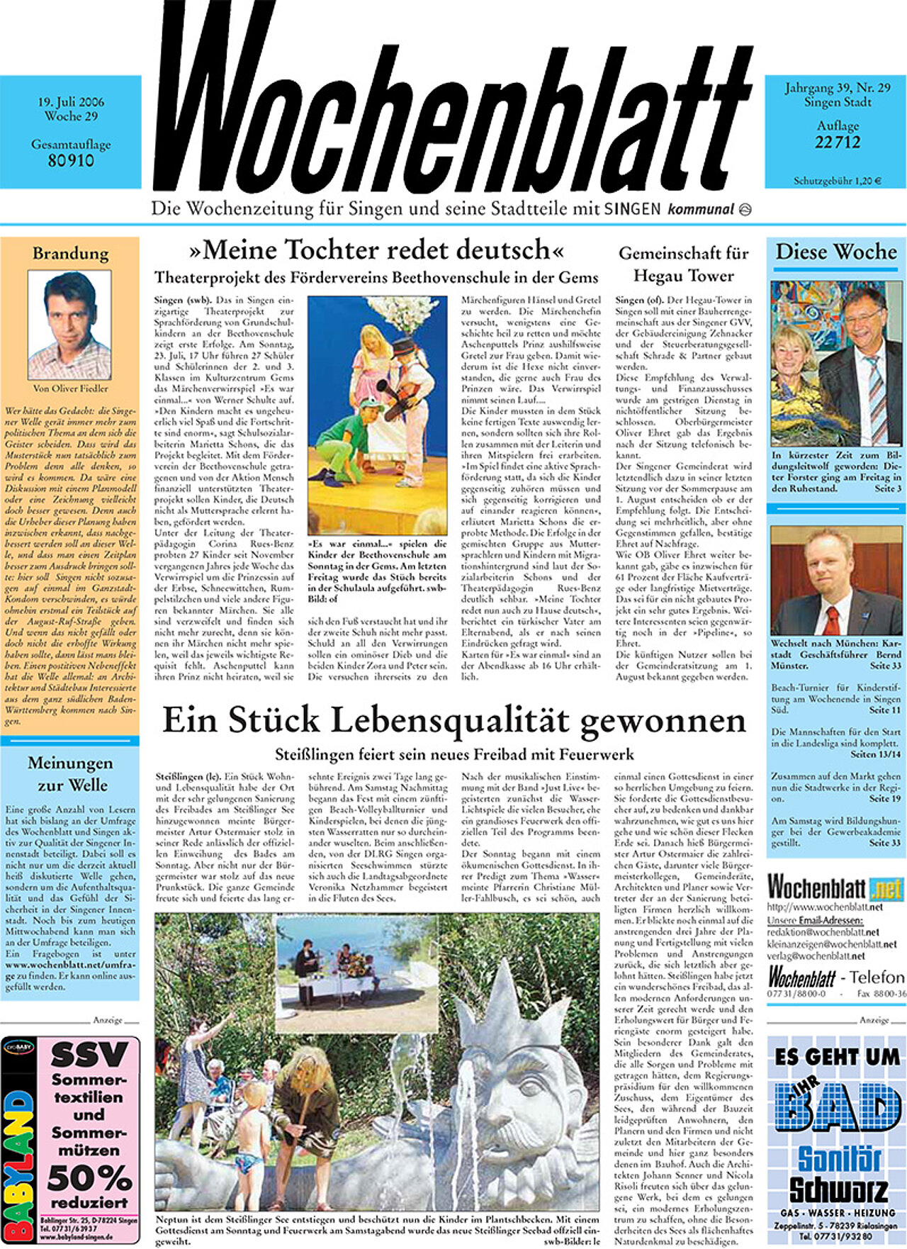 Ausgabe 29 vom 19. Juli 2006