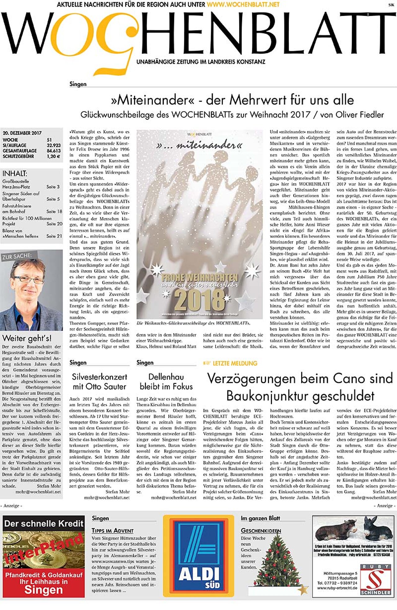 Ausgabe 51 vom 20. Dezember 2017