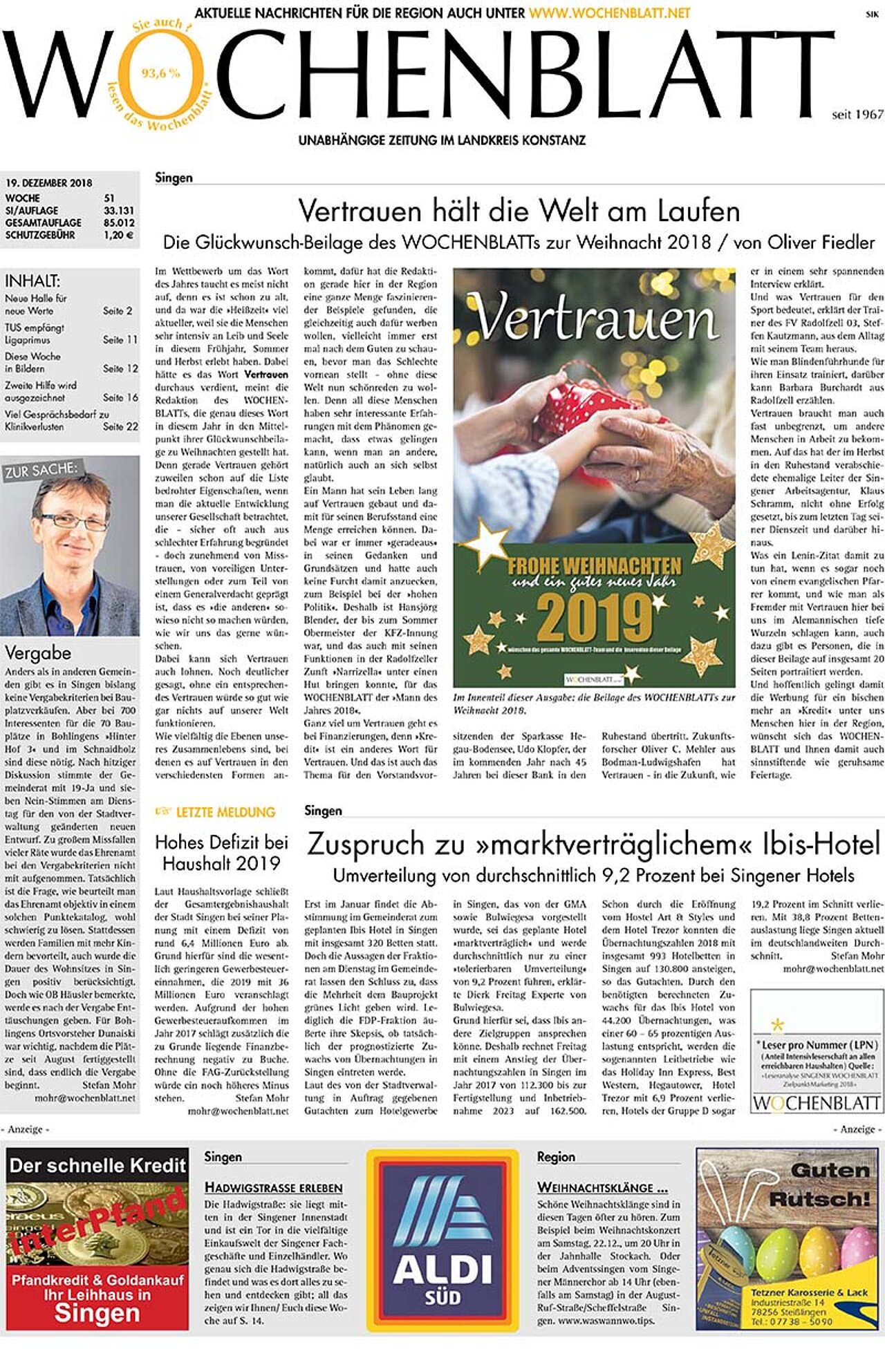 Ausgabe 51 vom 19. Dezember 2018