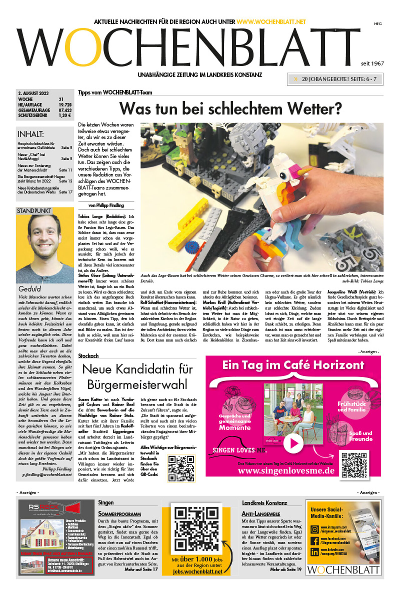 Ausgabe 31 vom 02. August 2023
