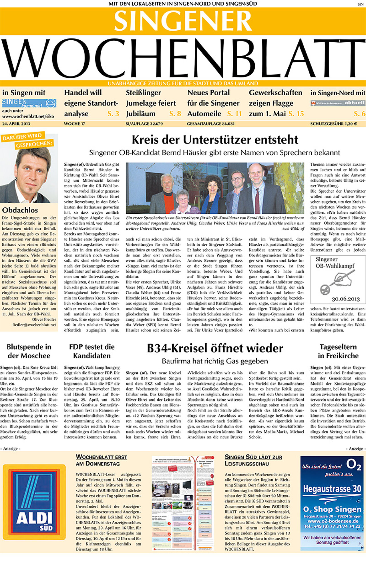 Ausgabe 17 vom 24. April 2013