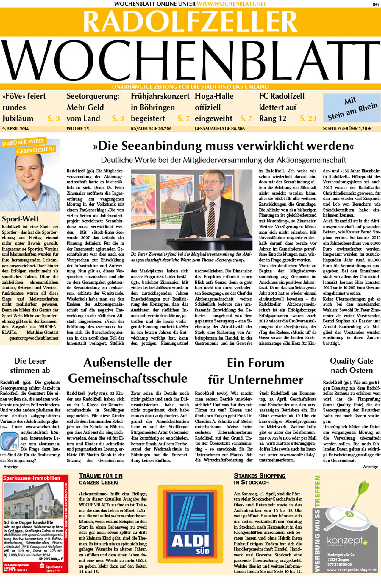 Ausgabe 15 vom 09. April 2014
