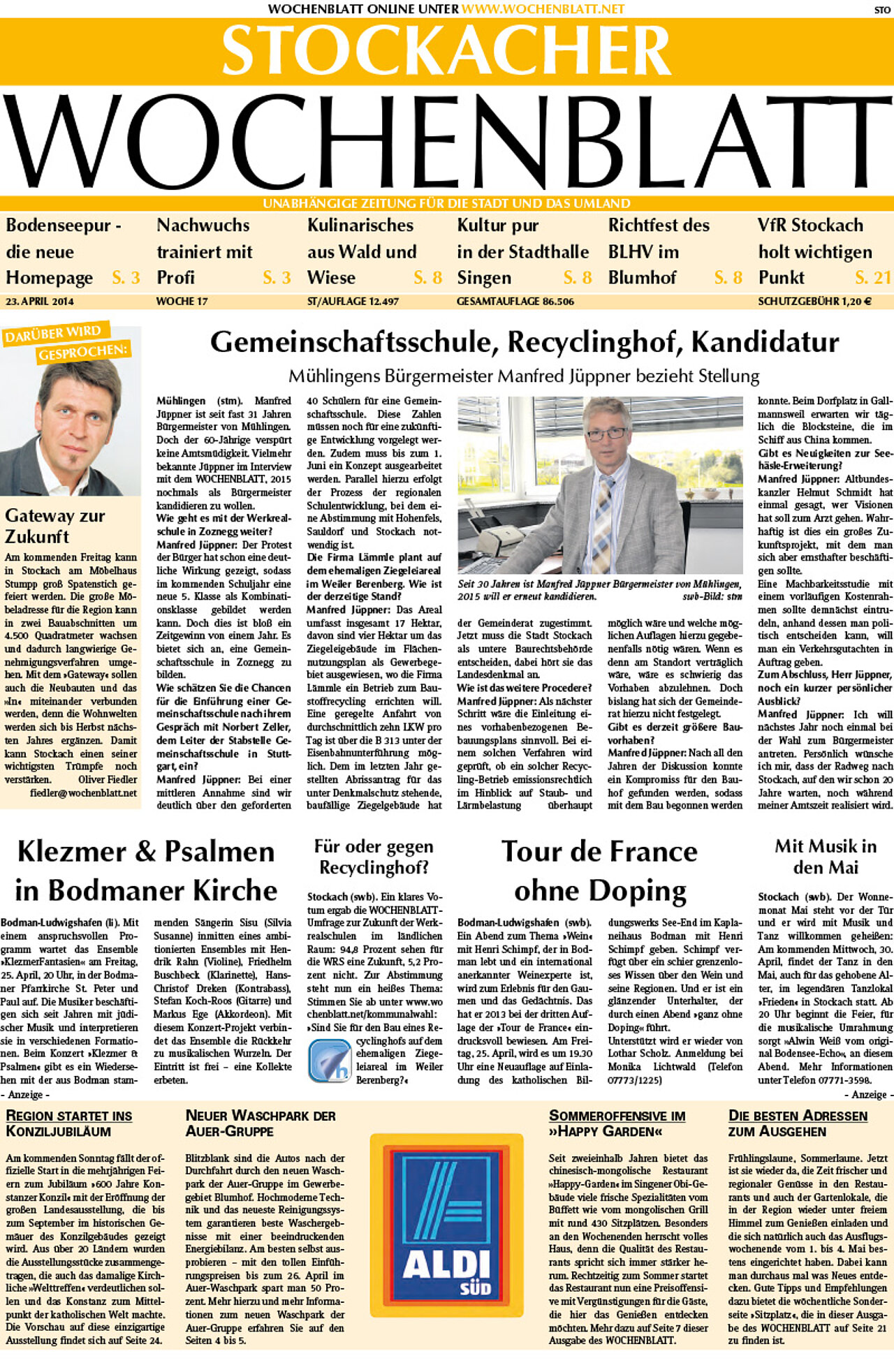 Ausgabe 17 vom 23. April 2014