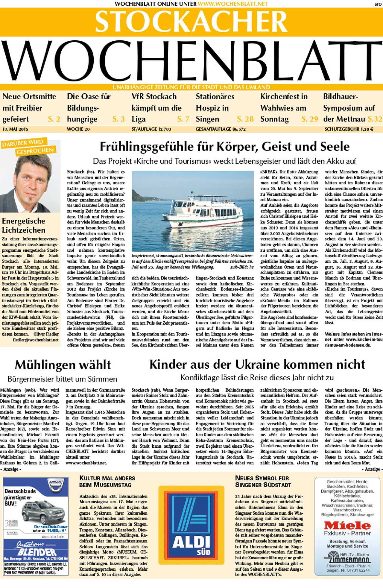 Ausgabe 20 vom 13. Mai 2015