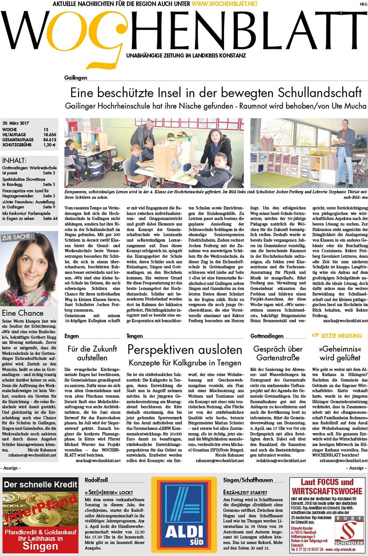 Ausgabe 13 vom 29. März 2017