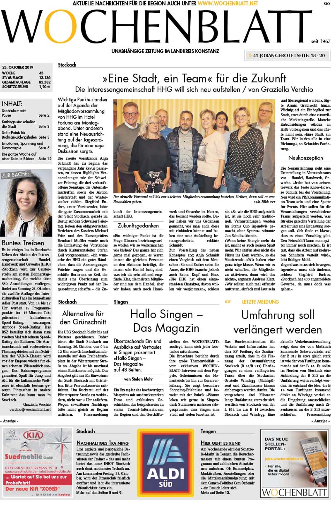 Ausgabe 43 vom 23. Oktober 2019